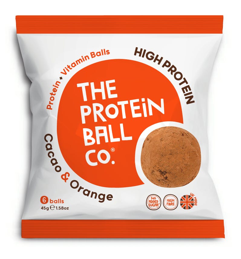 ホエイプロテイン+ビタミンボール　カカオオレンジ 45gの画像