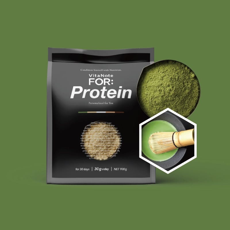 VitaNote FOR: Protein 宇治抹茶味（1日30g目安/900g）の画像